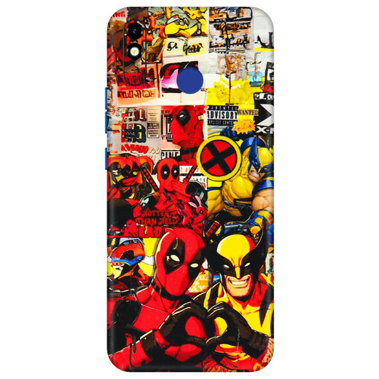 Tecno Phone Skins (All Models) - Spidy Wolverine - 3D Embossed Finish (L-310) Tecno Spark Go Plus