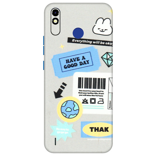 Tecno Phone Skins (All Models) - Will Be Okay Design - 3D Embossed Finish (L-316) Tecno Spark Go Plus