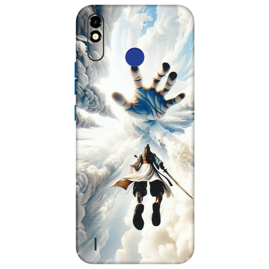 Tecno Phone Skins (All Models) - Big Hand With Monkey King - 3D Embossed Finish (L-323) Tecno Spark Go Plus