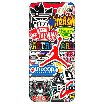Tecno Phone Skins (All Models) - Multi Brands Sticker Graffiti - 3D Embossed Finish (L-37) Tecno Spark Go Plus