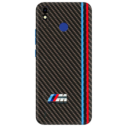 Tecno Phone Skins (All Models) - BM Carbon Fiber Feels - 3D Embossed Finish (L-38) Tecno Spark Go Plus