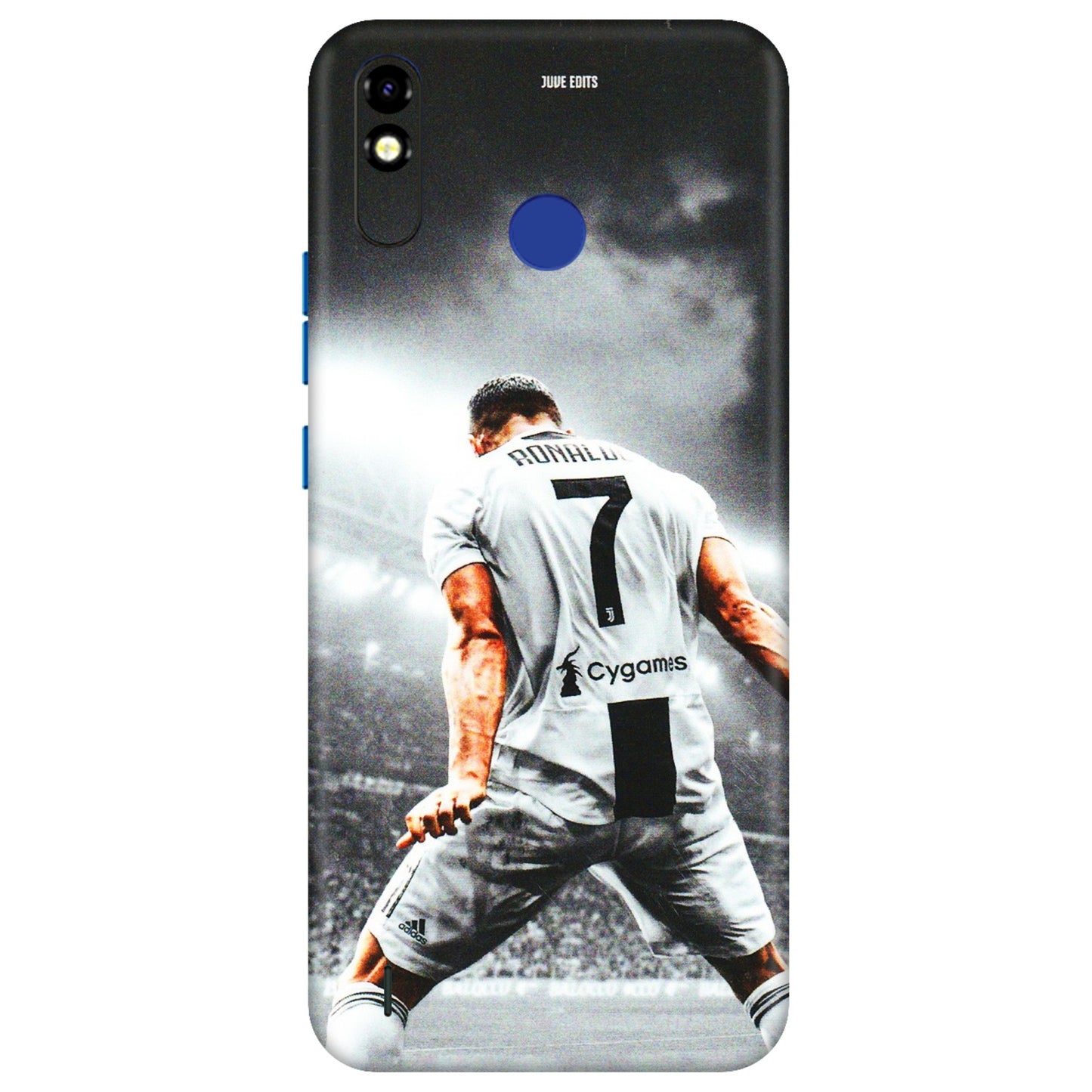 Tecno Phone Skins (All Models) - Ronaldo CR7 Crazy - 3D Embossed Finish (L-44) Tecno Spark Go Plus