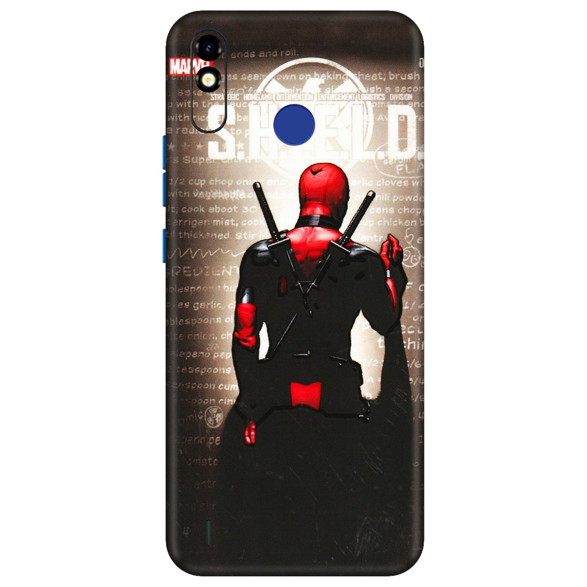 Tecno Phone Skins (All Models) - Deadpool - 3D Embossed Finish (L-56) Tecno Spark Go Plus