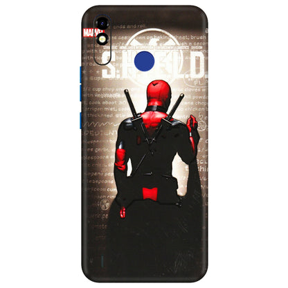 Tecno Phone Skins (All Models) - Deadpool - 3D Embossed Finish (L-56) Tecno Spark Go Plus