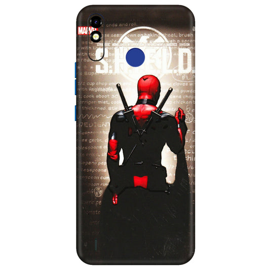 Tecno Phone Skins (All Models) - Deadpool - 3D Embossed Finish (L-56) Tecno Spark Go Plus