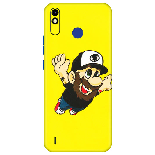 Tecno Phone Skins (All Models) - Flying Beardo - 3D Embossed Finish (L-60) Tecno Spark Go Plus