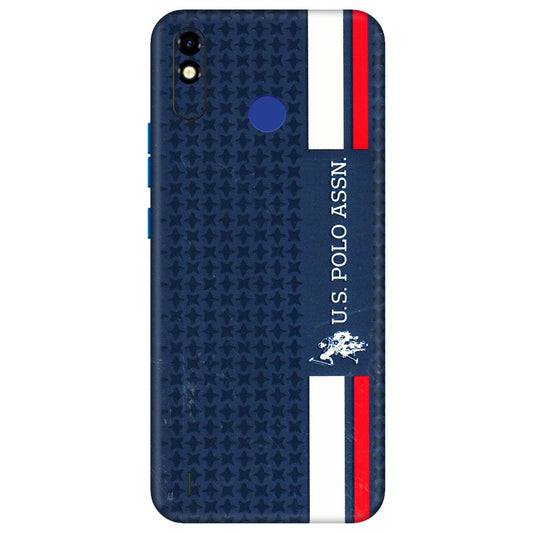 Tecno Phone Skins (All Models) - US POLO Designer Brand - 3D Embossed Finish (L-65) Tecno Spark Go Plus