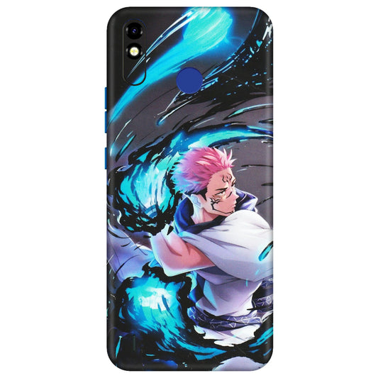 Tecno Phone Skins (All Models) - New Jujutsu Kaisen Grey Blue Anime - Matte Finish (M-127) Tecno Spark Go Plus