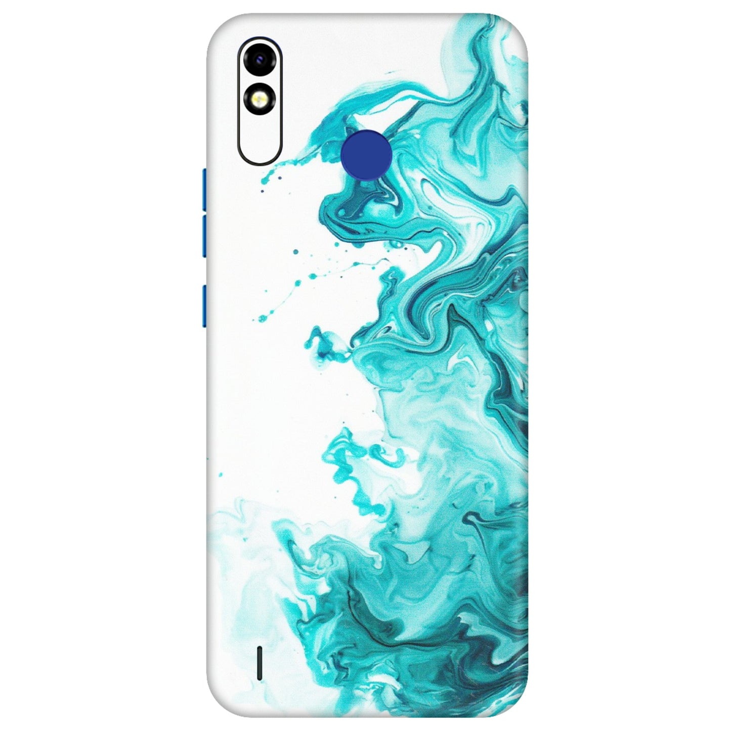 Tecno Phone Skins (All Models) - Sky Blue Abstract Colour - Matte Finish (M-146) Tecno Spark Go Plus