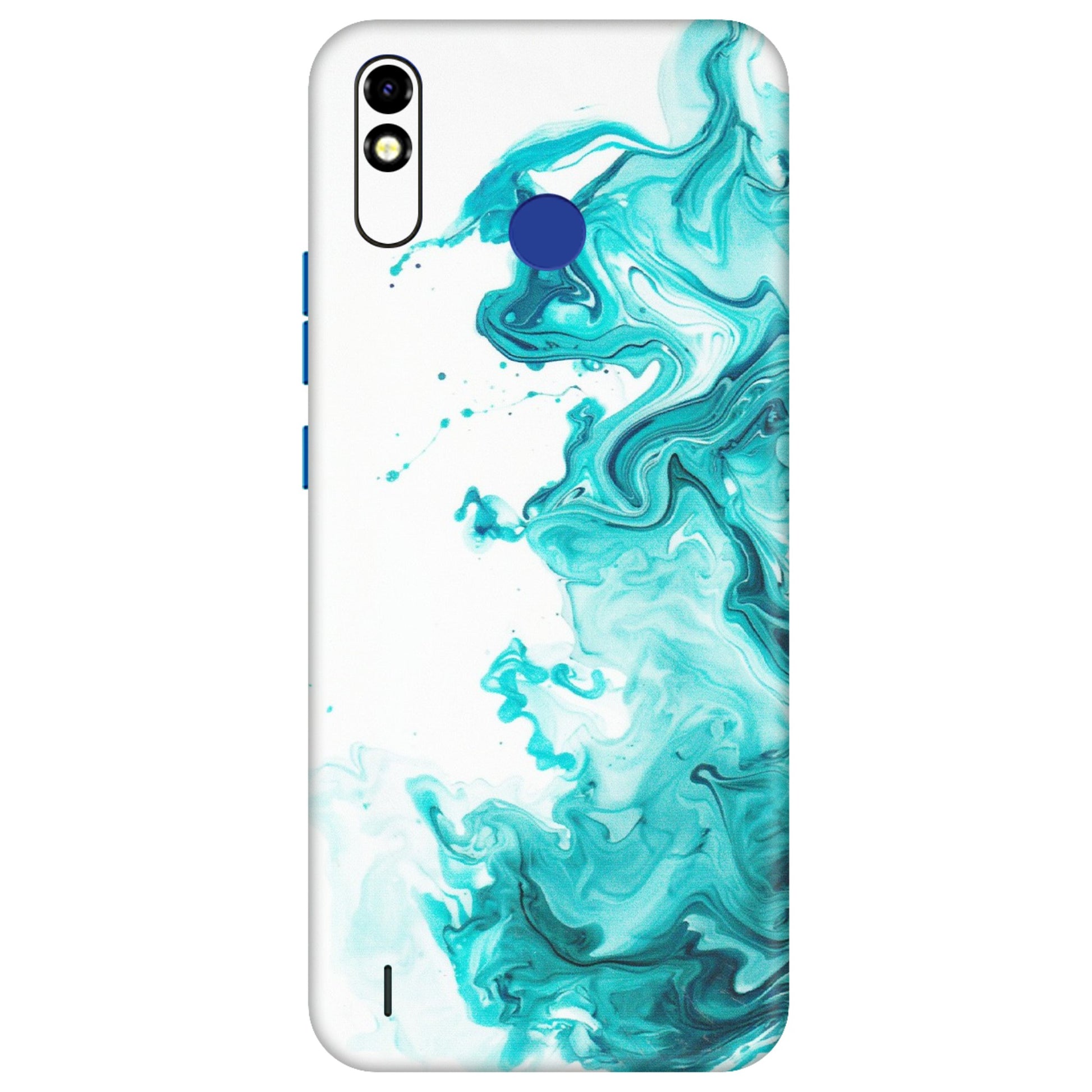 Tecno Phone Skins (All Models) - Sky Blue Abstract Colour - Matte Finish (M-146) Tecno Spark Go Plus