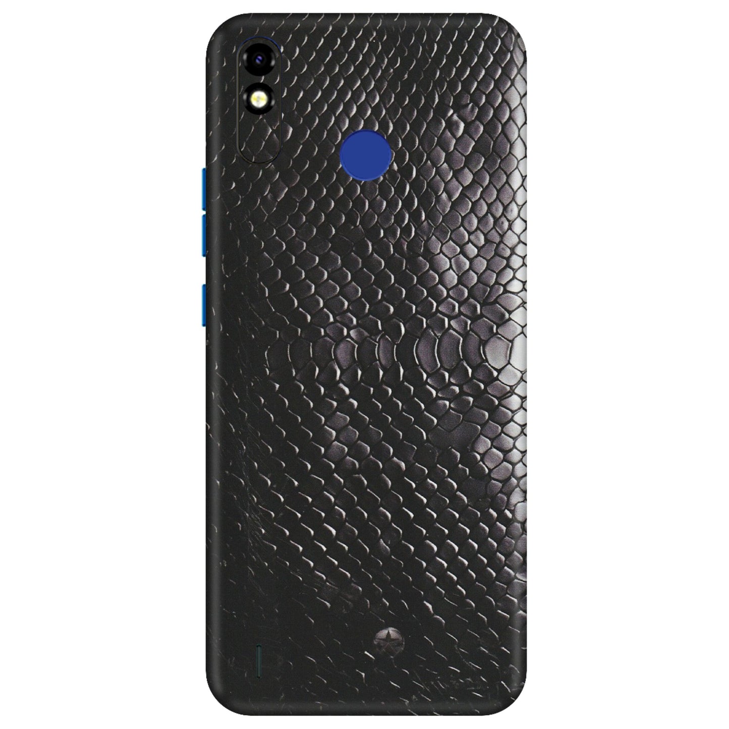 Tecno Phone Skins (All Models) - Black Snack Leather - Matte Finish (M-147) Tecno Spark Go Plus