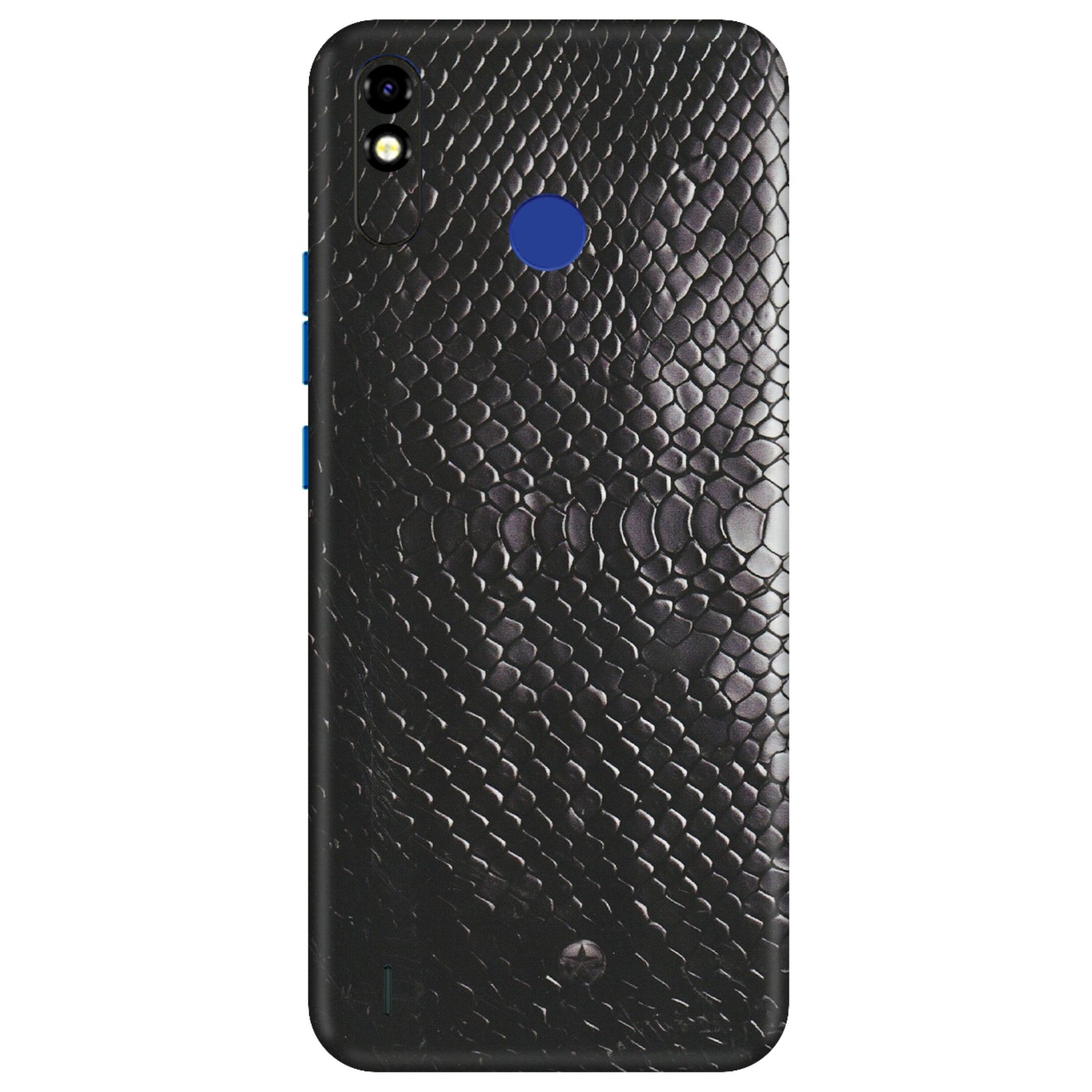 Tecno Phone Skins (All Models) - Black Snack Leather - Matte Finish (M-147) Tecno Spark Go Plus
