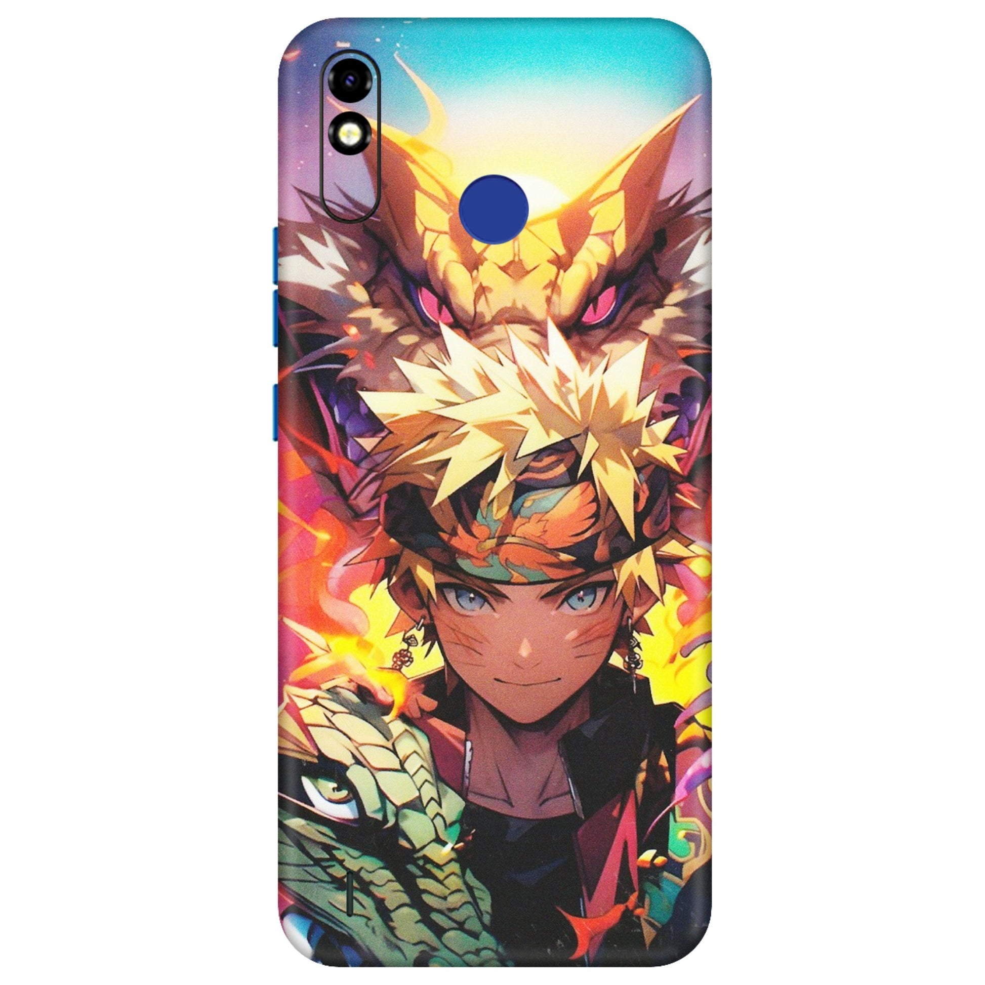 Tecno Phone Skins (All Models) - Angry Naruto Anime - Matte Finish (M-148) Tecno Spark Go Plus