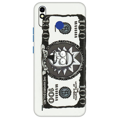 Tecno Phone Skins (All Models) - Rick And Morty Hundred Dollar Anime - Matte Finish (M-161) Tecno Spark Go Plus