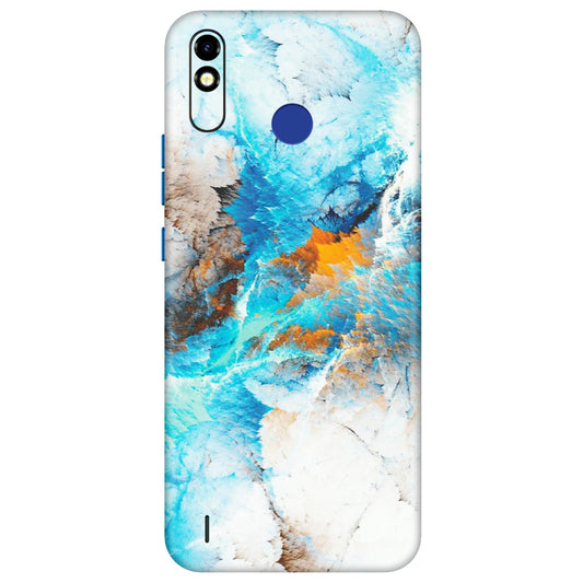 Tecno Phone Skins (All Models) - Blue Waves Abstract - Matte Finish (M-19) Tecno Spark Go Plus
