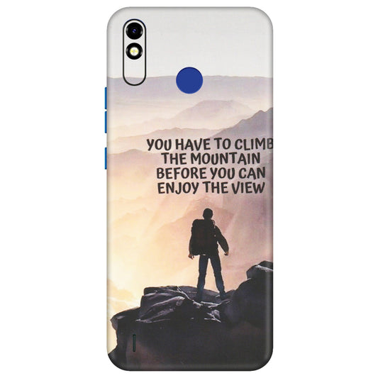 Tecno Phone Skins (All Models) - Motivational Hiking Mountain - Matte Finish (M-28) Tecno Spark Go Plus