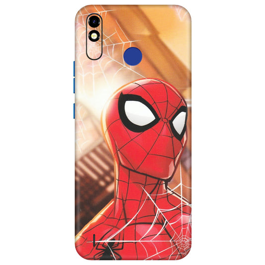 Tecno Phone Skins (All Models) - Spiderman Face New - Matte Finish (M-41) Tecno Spark Go Plus