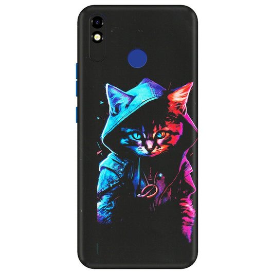 Tecno Phone Skins (All Models) - Cyberpunk Cat - Matte Finish (M-45) Tecno Spark Go Plus