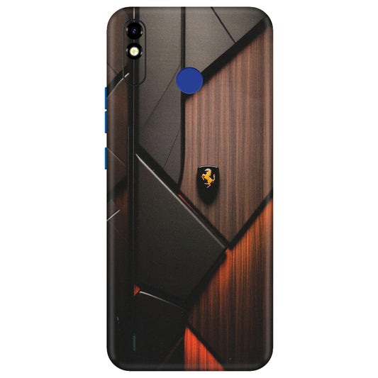 Tecno Phone Skins (All Models) - Lambo Beauty Wood Pattern Sober - Matte Finish (M-51) Tecno Spark Go Plus
