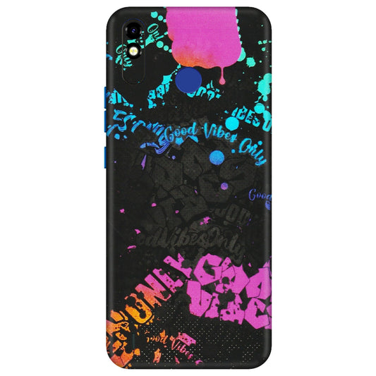 Tecno Phone Skins (All Models) - Majestic Black Vibes - Matte Finish (M-62) Tecno Spark Go Plus
