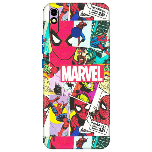 Tecno Phone Skins (All Models) - Marvel Comic Spiderman Grafitti - Matte Finish (M-72) Tecno Spark Go Plus