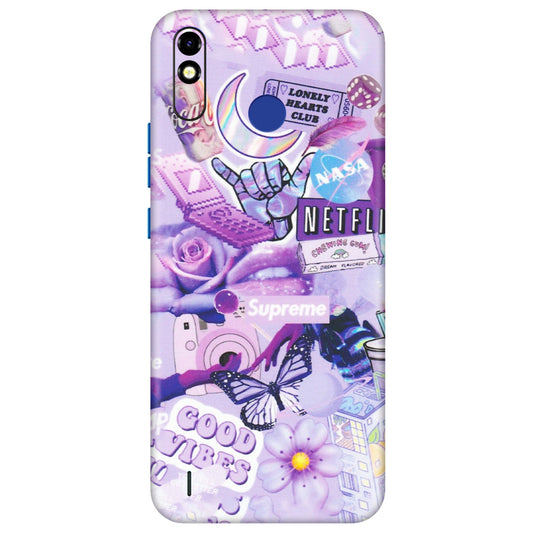 Tecno Phone Skins (All Models) - Supreme Purple Magic - Matte Finish (M-88) Tecno Spark Go Plus