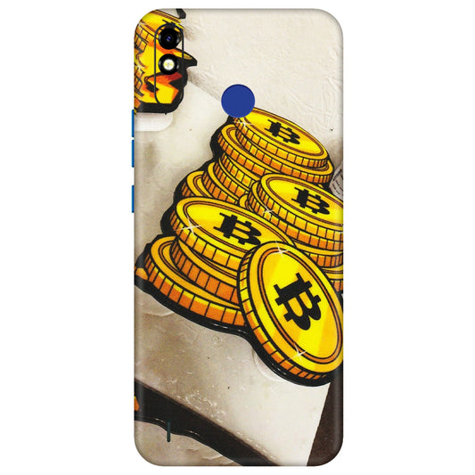 Tecno Phone Skins (All Models) - Billionaire Bitcoin Collection - Matte Finish (M-92) Tecno Spark Go Plus