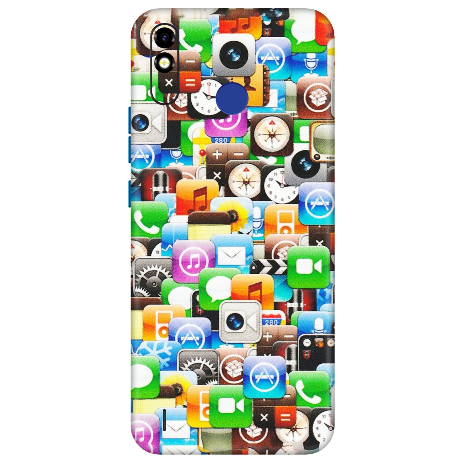 Tecno Phone Skins (All Models) - All Apple Icons - Matte Finish (M-93) Tecno Spark Go Plus