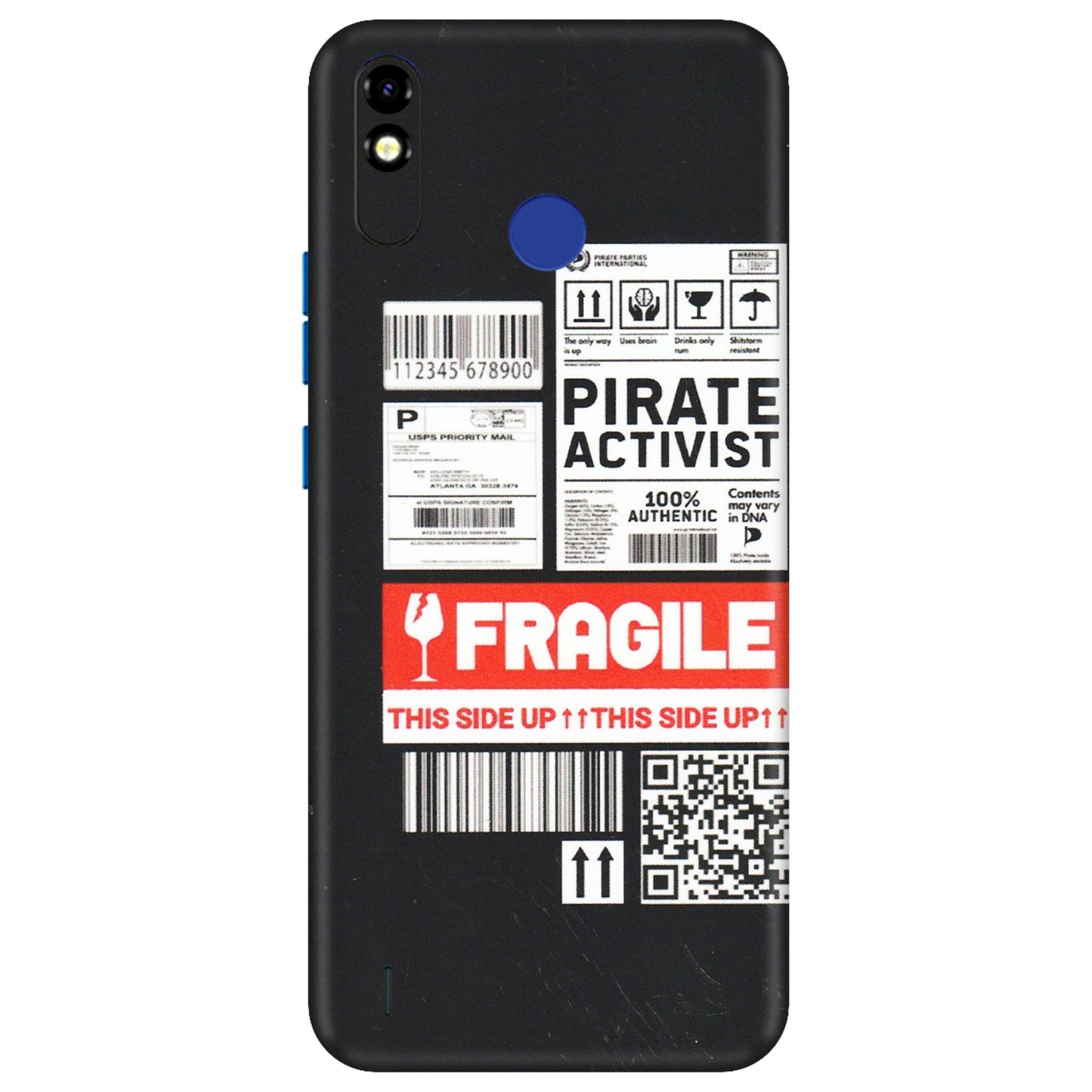 Tecno Phone Skins (All Models) - Handle With Care - Matte Finish (M-99) Tecno Spark Go Plus