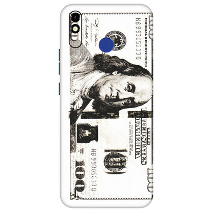 Tecno Phone Skins (All Models) - 100 Dollar Currency - Transparent Finish (T-01) Tecno Spark Go Plus