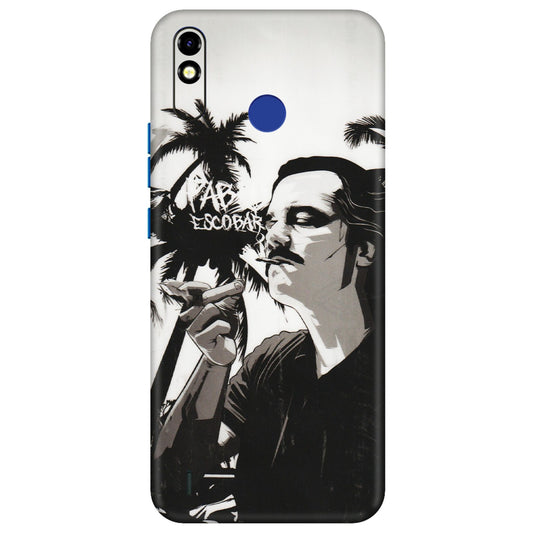 Tecno Phone Skins (All Models) - Pab Escobar - Transparent Finish (T-05) Tecno Spark Go Plus
