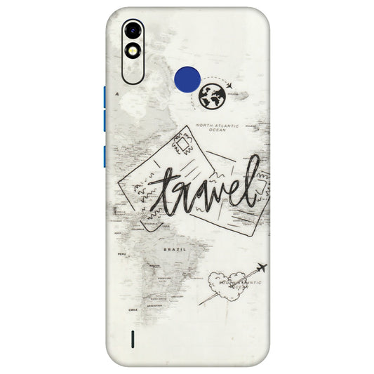 Tecno Phone Skins (All Models) - Travel Ticket - Transparent Finish (T-06) Tecno Spark Go Plus