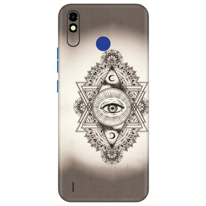 Tecno Phone Skins (All Models) - Illuminati Great Eye - Transparent Finish (T-14) Tecno Spark Go Plus