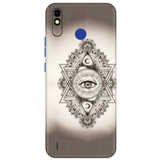 Tecno Phone Skins (All Models) - Illuminati Great Eye - Transparent Finish (T-14) Tecno Spark Go Plus