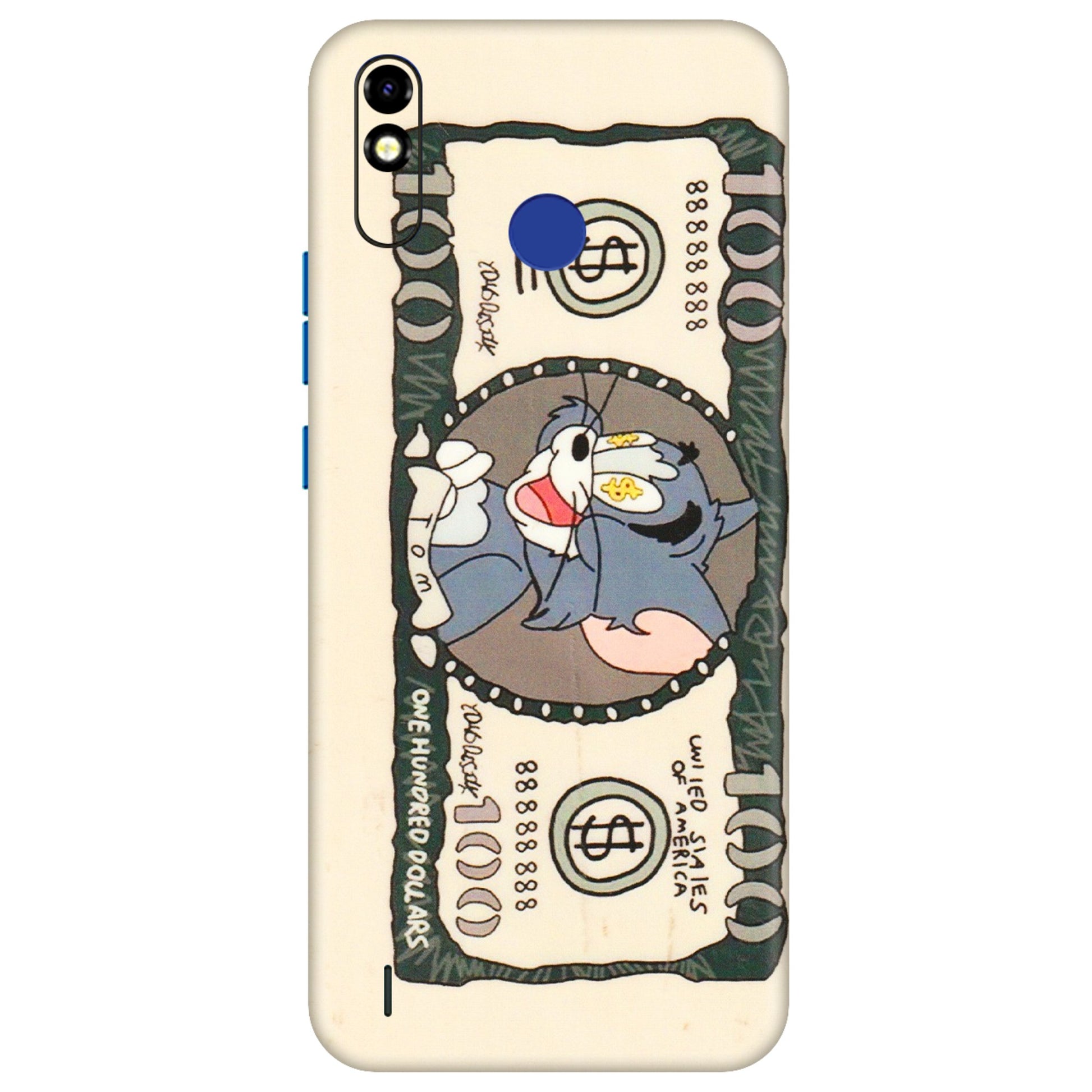 Tecno Phone Skins (All Models) - One Hundred Dollar Tom - Transparent Finish (T-16) Tecno Spark Go Plus