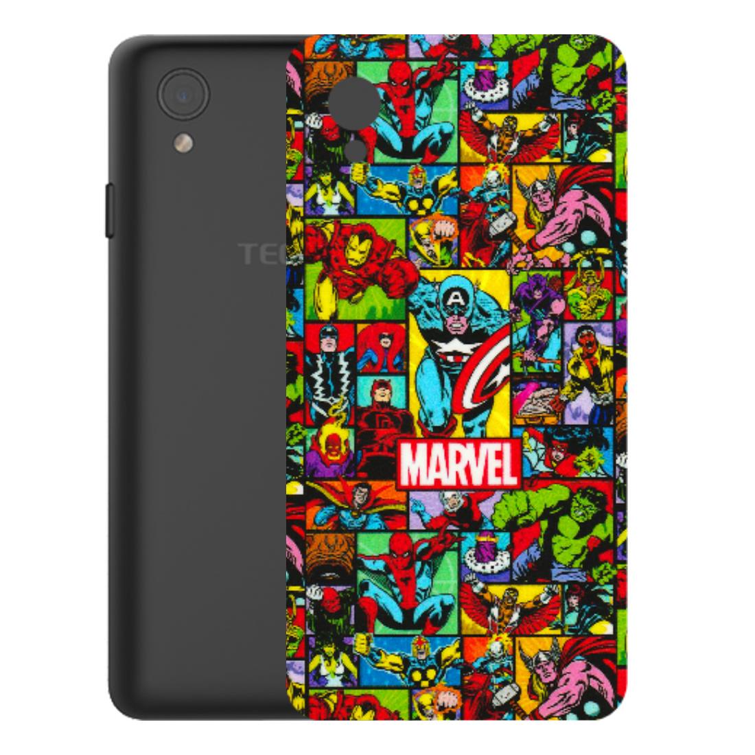 Tecno Phone Skins (All Models) - MARVELOUS Comic Characters - 3D Embossed Finish (L-129) Tecno Y2