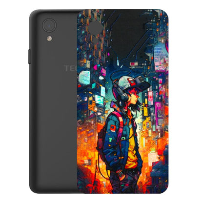 Tecno Phone Skins (All Models) - Street Anime Guy - 3D Embossed Finish (L-158) Tecno Y2