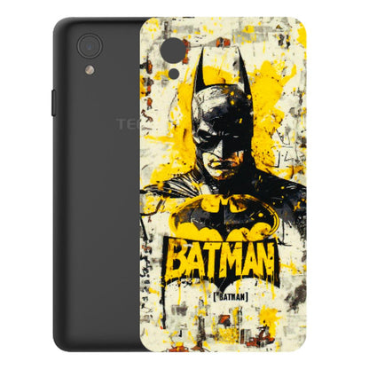 Tecno Phone Skins (All Models) - Batman Yellow BT - 3D Embossed Finish (L-304) Tecno Y2