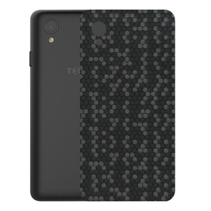 Tecno Phone Skins (All Models) - Black Grey Honeycomb Sober - 3D Embossed Finish (L-85) Tecno Y2