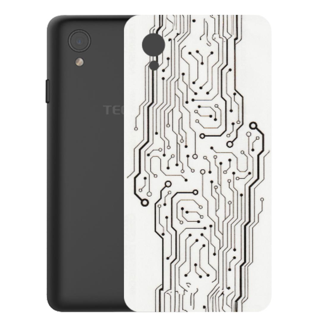 Tecno Phone Skins (All Models) - Tech Circuits - Transparent Finish (T-03) Tecno Y2
