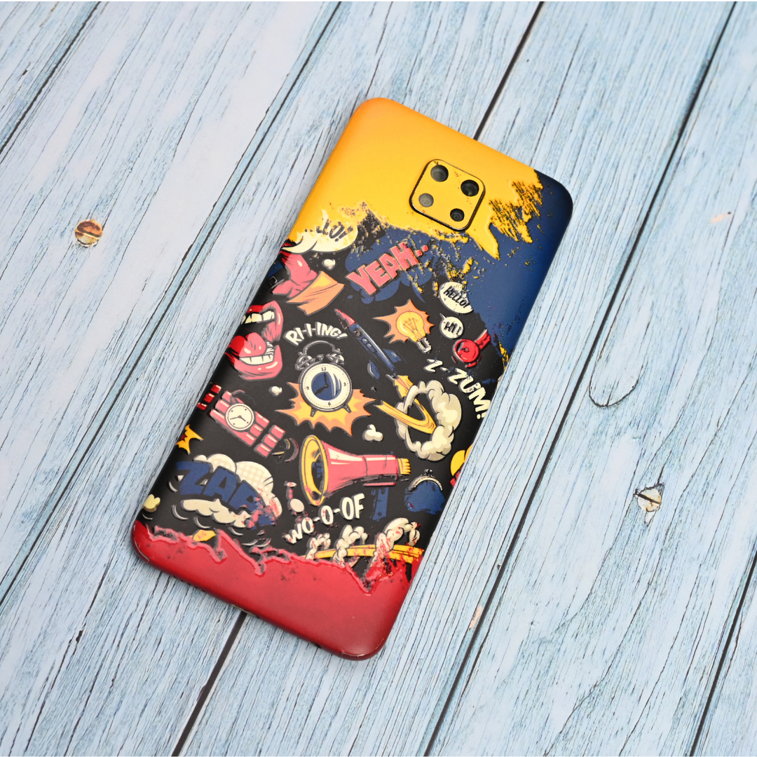 Pacific Doodle Art 3D Embossed Phone Skin