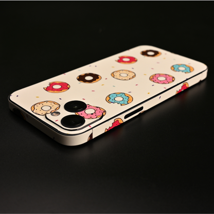 Mini Donuts Doodle Art 3D Embossed Phone Skin