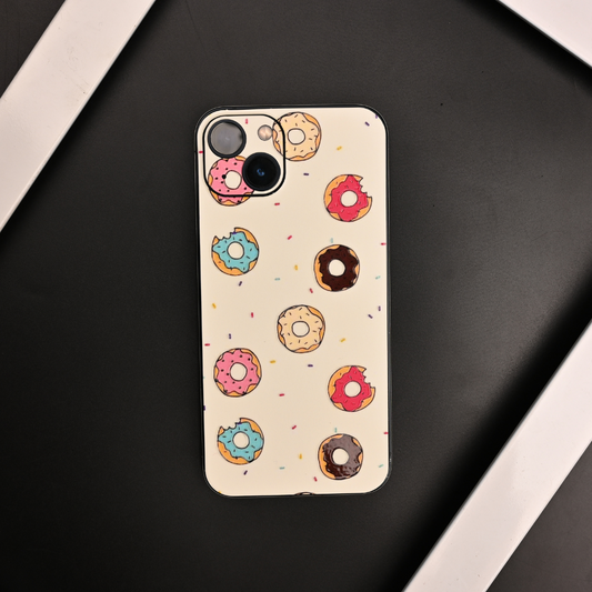 Mini Donuts Doodle Art 3D Embossed Phone Skin