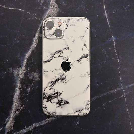 Black and White Marble Texture 3D Embossed Phone Skin