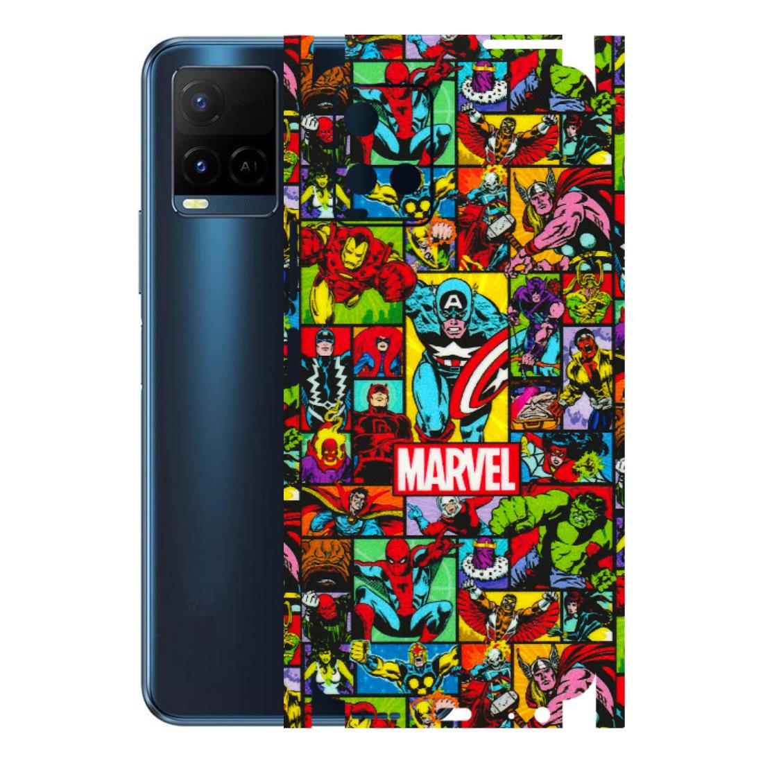 VIVO Y Series Phone Skins (All Models) - MARVELOUS Comic Characters - 3D Embossed Finish (L-129) Vivo Y21 2021