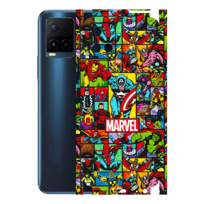 VIVO Y Series Phone Skins (All Models) - MARVELOUS Comic Characters - 3D Embossed Finish (L-129) Vivo Y21 2021