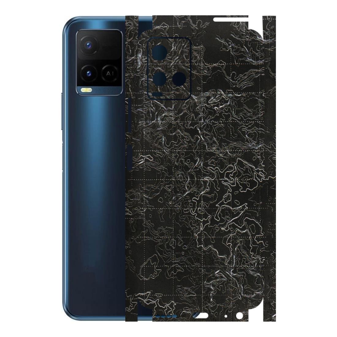VIVO Y Series Phone Skins (All Models) - Black map Texture - 3D Embossed Finish (L-201) Vivo Y21 2021