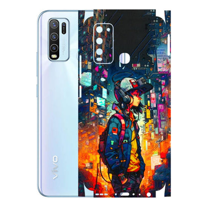 VIVO Y Series Phone Skins (All Models) - Street Anime Guy - 3D Embossed Finish (L-158) Vivo 50