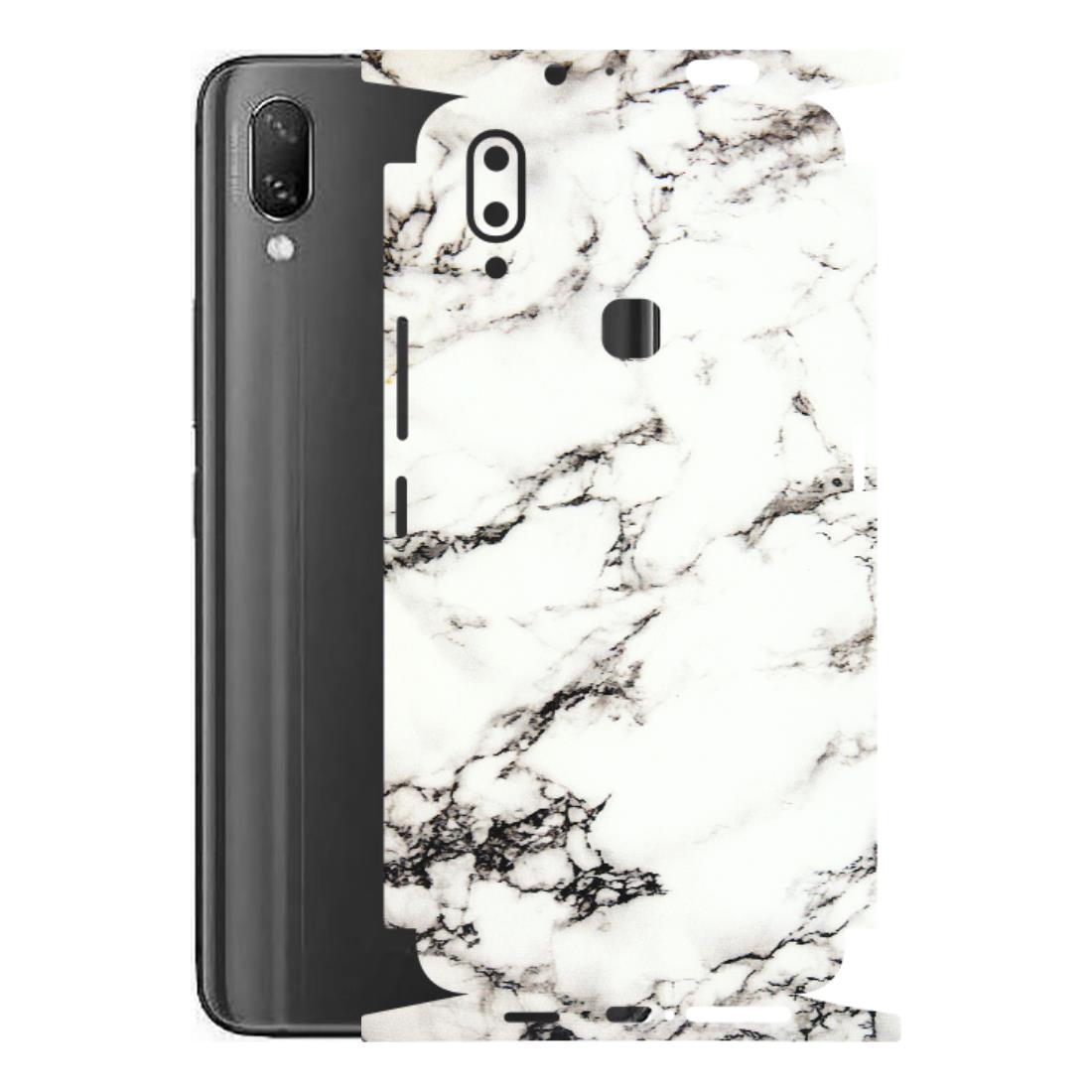 VIVO Z/V/X/T/U/S Series Phone Skins (All Models) - Black and White Marble Texture - 3D Embossed Finish (L-124) Vivo Nex A