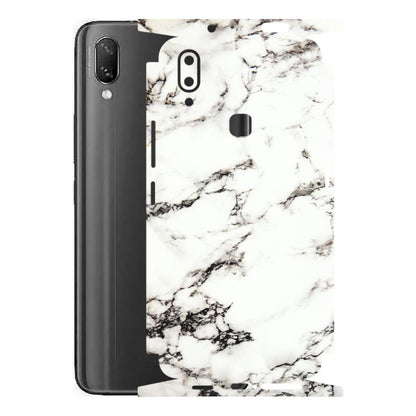 VIVO Z/V/X/T/U/S Series Phone Skins (All Models) - Black and White Marble Texture - 3D Embossed Finish (L-124) Vivo Nex A